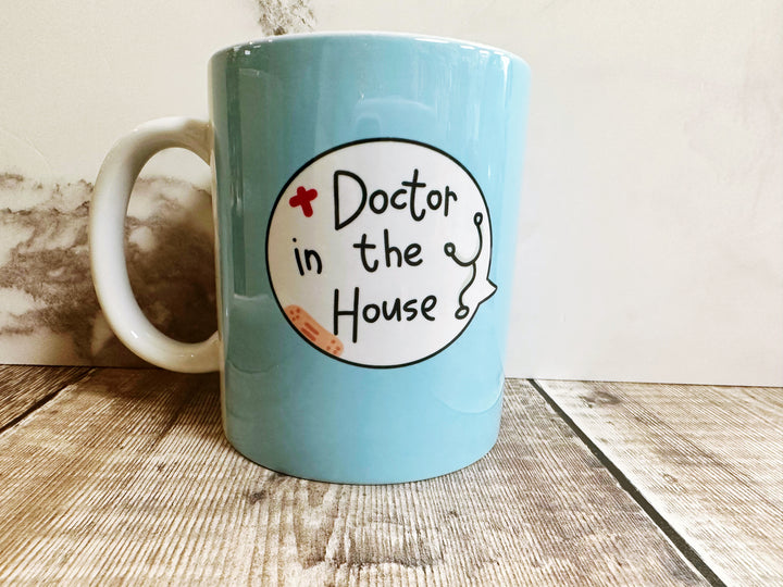 Doctor in the House Speech Bubbles Mug, Coaster or Badge