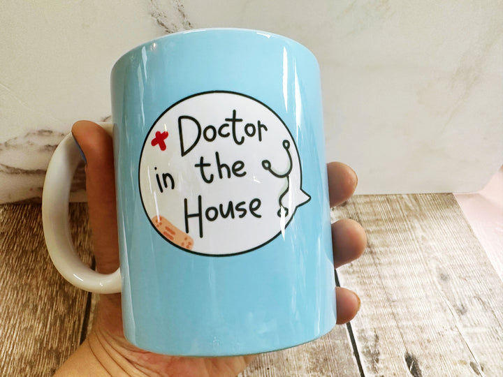 Doctor in the House Speech Bubbles Mug, Coaster or Badge
