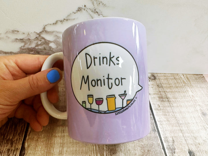 Drinks Monitor Speech Bubbles Mug, Coaster or Badge