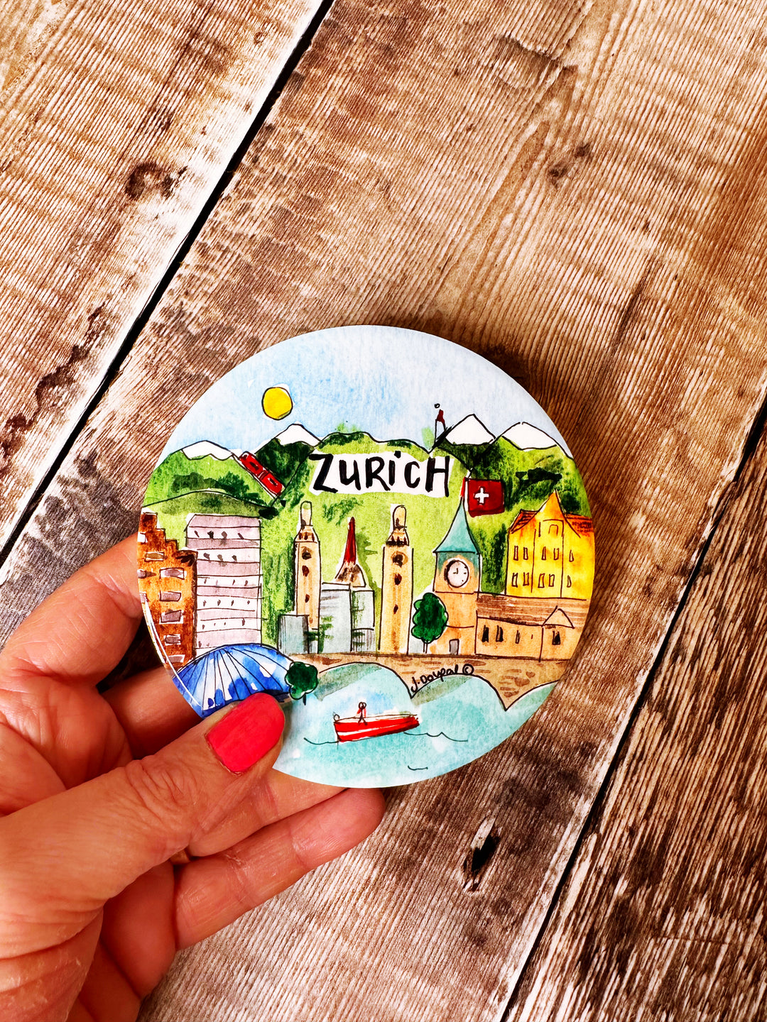 Zurich Ceramic Coaster