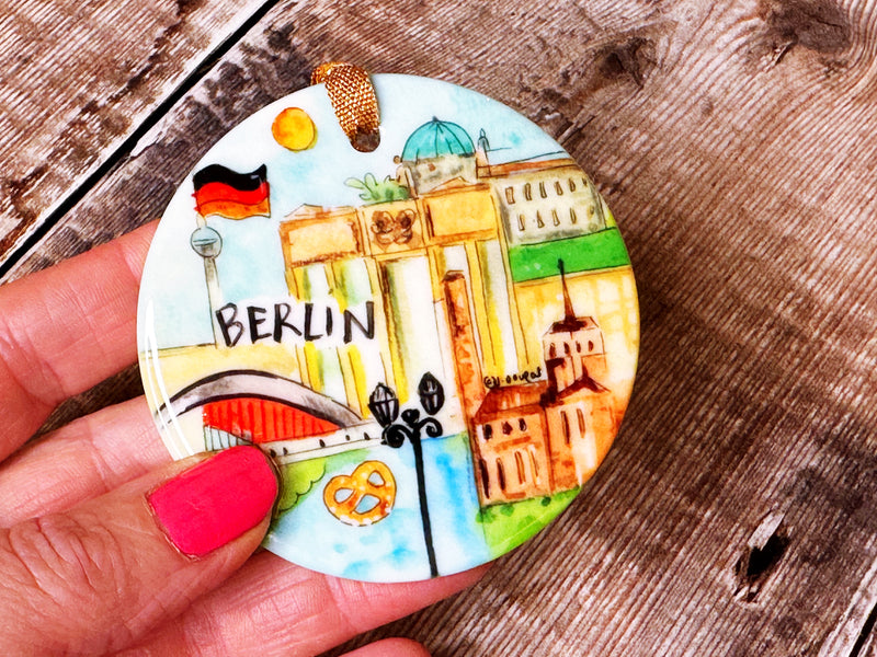 Berlin Germany Little Cities Hanging Ceramic decoration