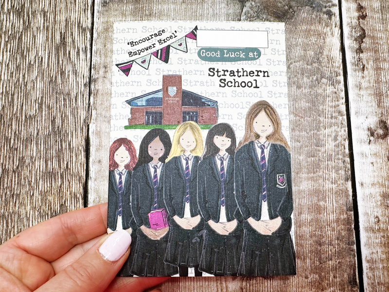 A6 First Day at Secondary School Personalised Greeting Card
