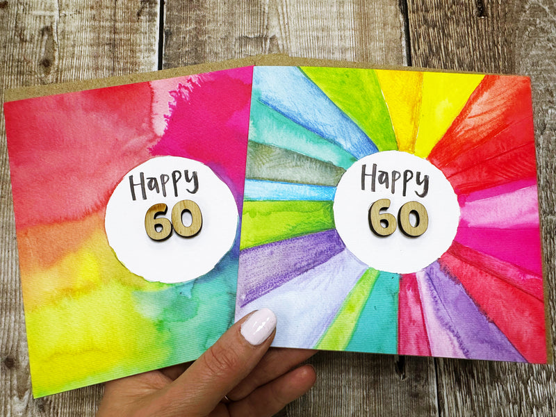 Rainbow Card with Age - Personalised