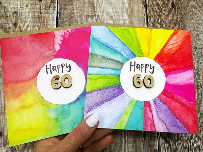 Rainbow Card with Age - Personalised