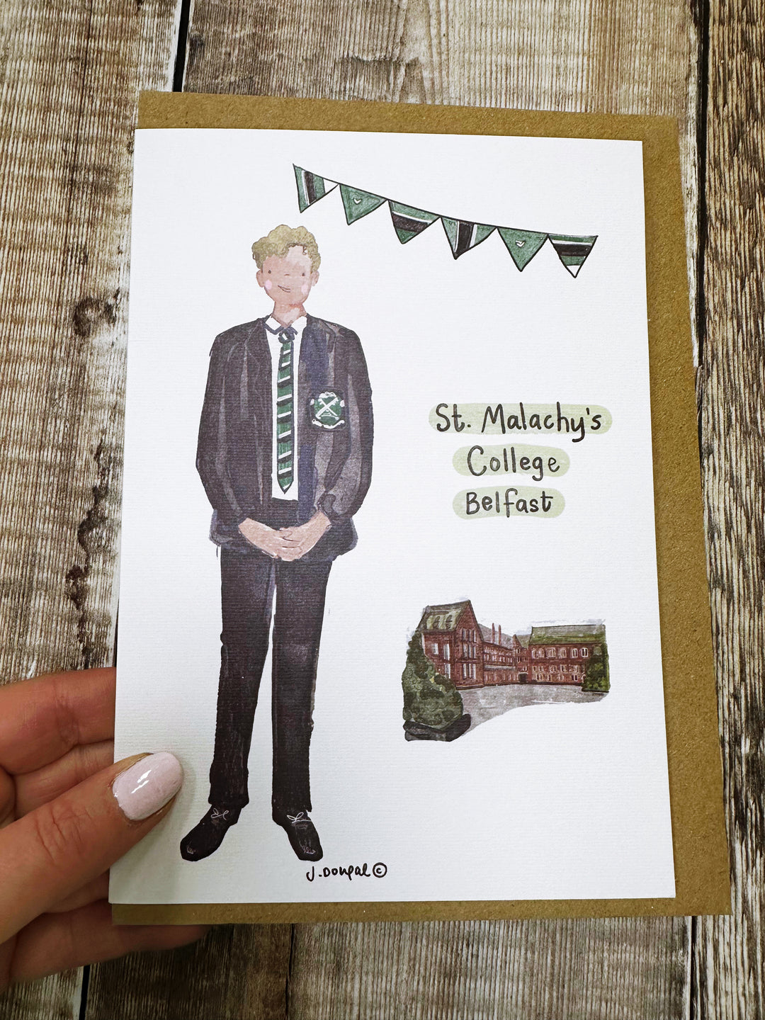 A5 Secondary School Personalised Card/Print