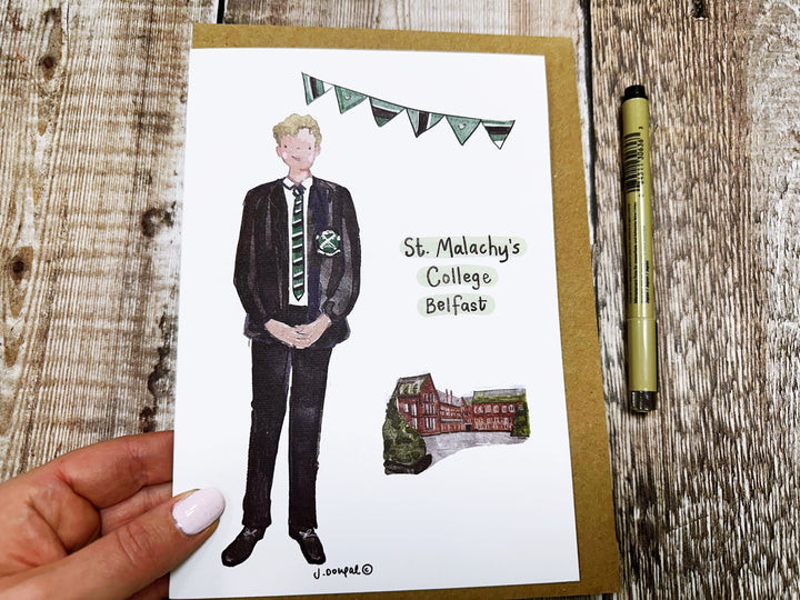 A5 Secondary School Personalised Card/Print