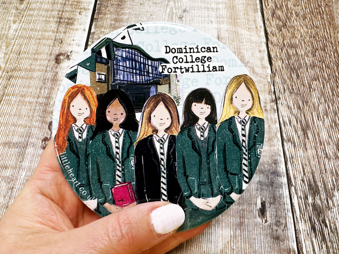Secondary School Coaster with Acrylic Stand