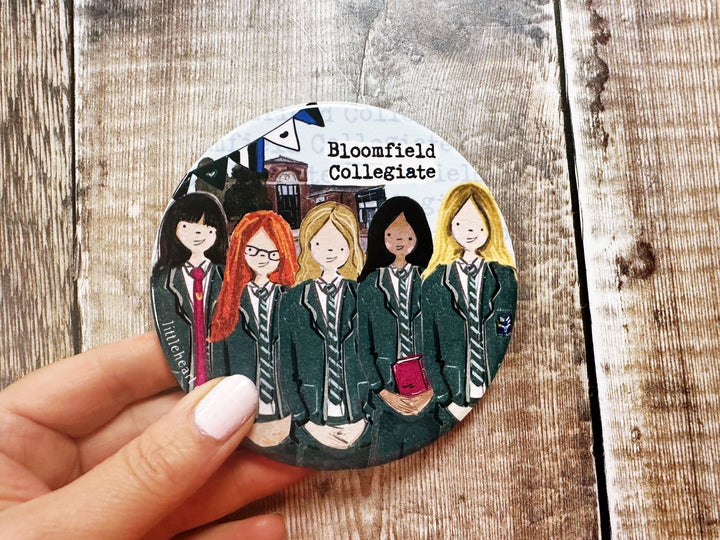 Secondary School Coaster with Acrylic Stand
