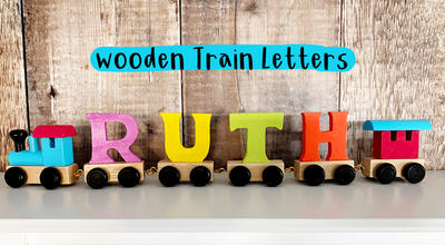 Wooden Trains Letters