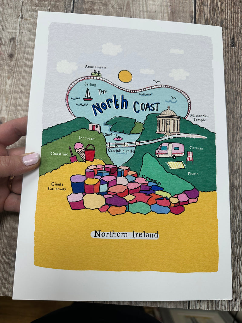 North Coast Colourful Print