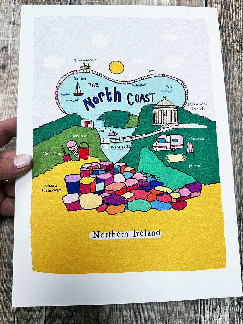 North Coast Colourful Print