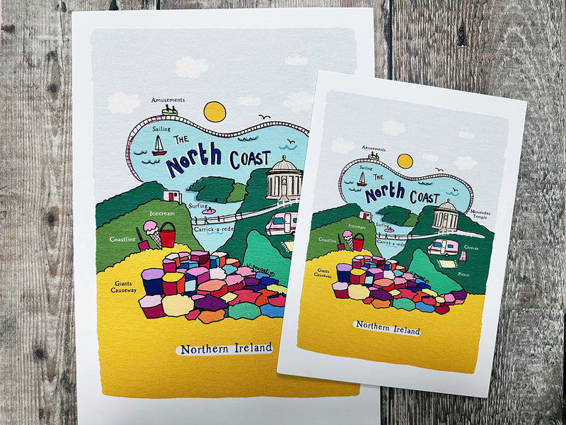 North Coast Colourful Print