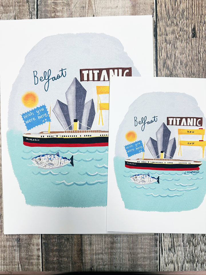 Titanic Belfast Colourful Print