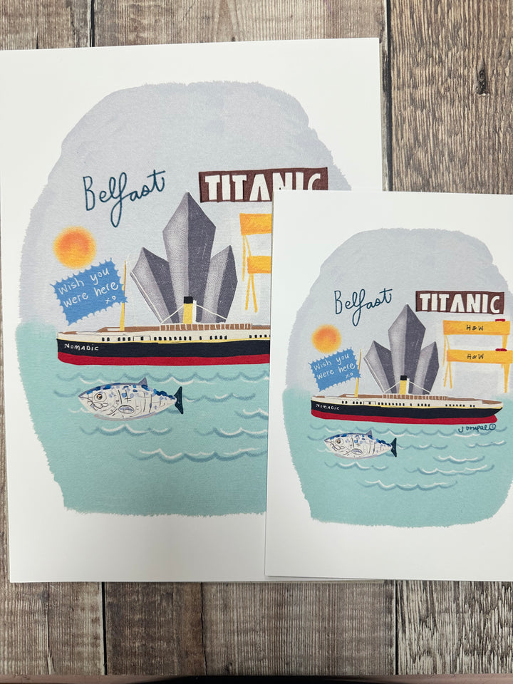 Titanic Belfast Colourful Print