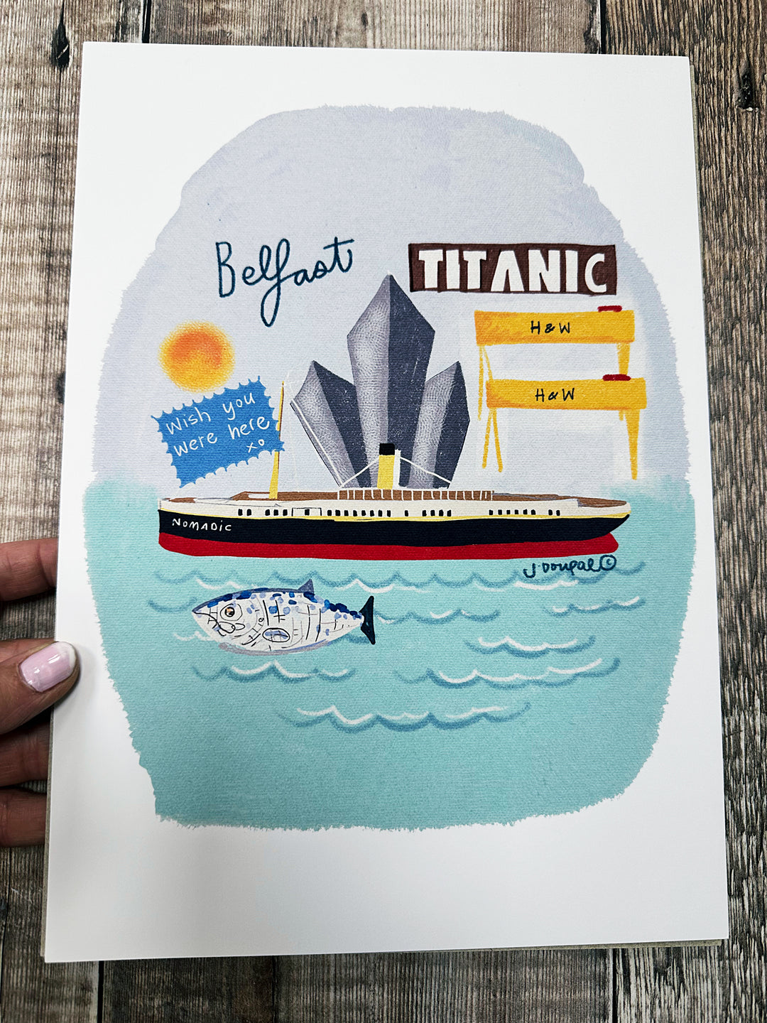 Titanic Belfast Colourful Print