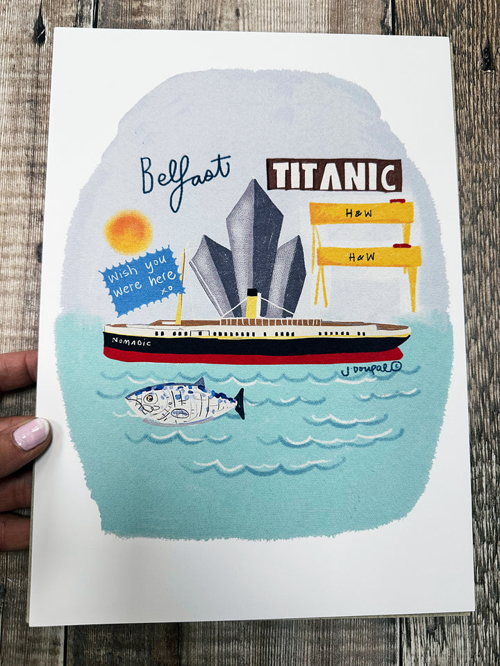 Titanic Belfast Colourful Print