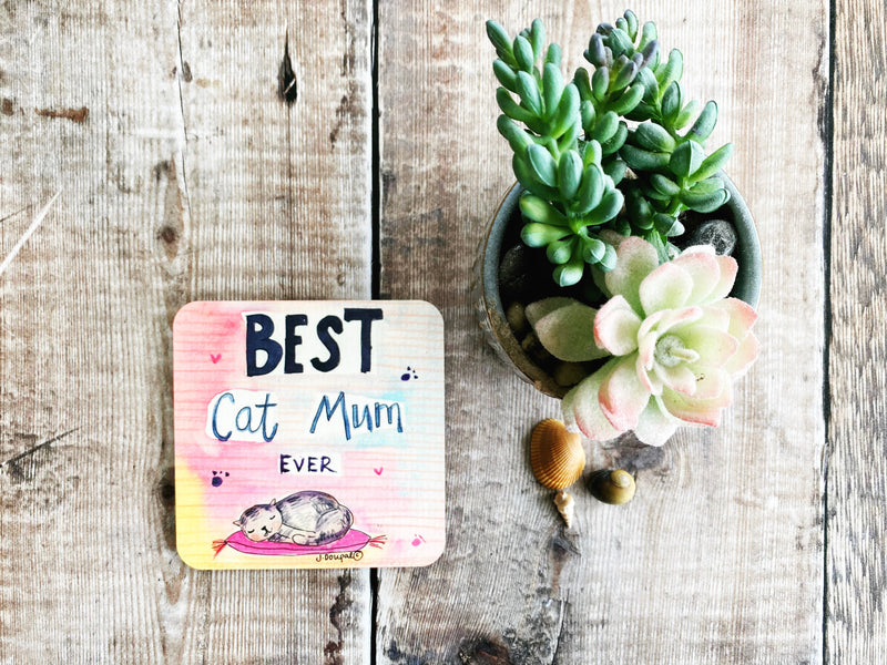 Best Cat Mum Ever Coaster