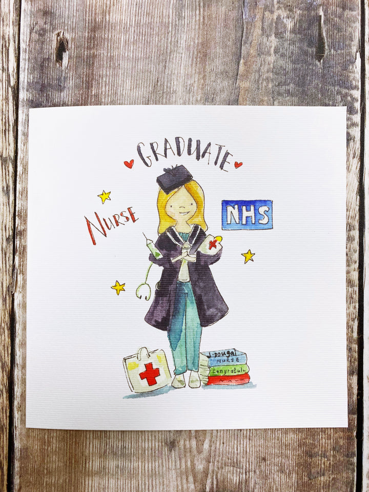 Nurse Graduation Card - Personalised