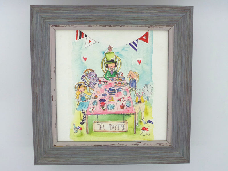 Little Framed Print "Tea Party" can be personalised