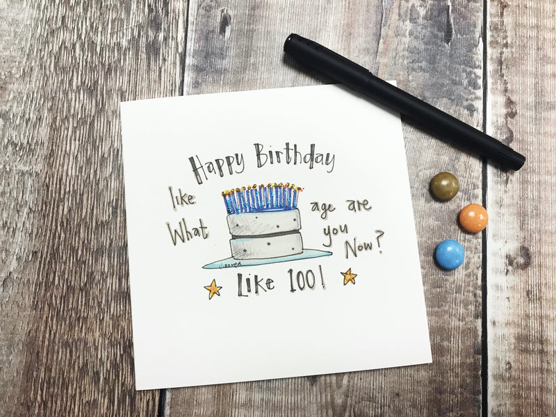 What Age are You Like Card - Personalised
