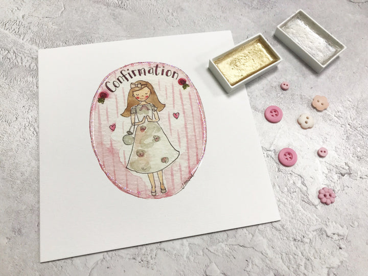 Girl Confirmation Card - Personalised