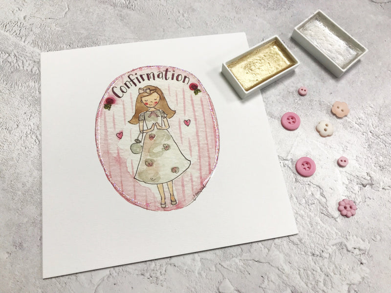 Girl Confirmation Card - Personalised