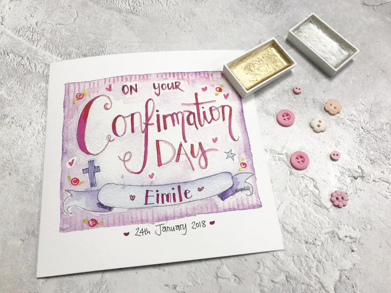 Confirmation Day Card - Personalised