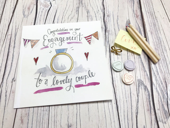 Engaged Text Card- Personalised