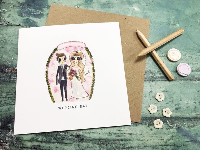 Bride and Groom Card- Personalised