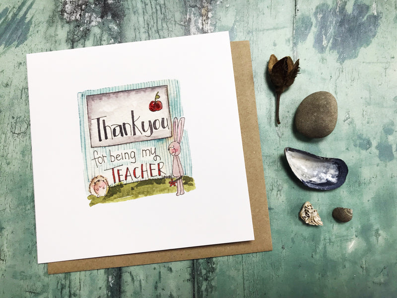 Thank You Teacher Card - Personalised