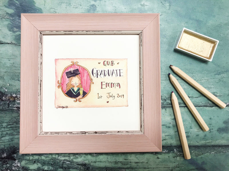 Framed Print "Graduate GIRL" can be personalised