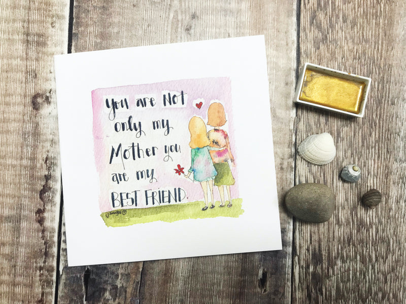 "Mummy, my Best Friend" Card - Personalised