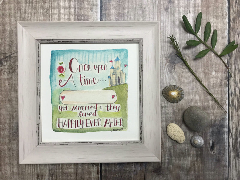 Framed Print "Once Upon a Time" can be personalised