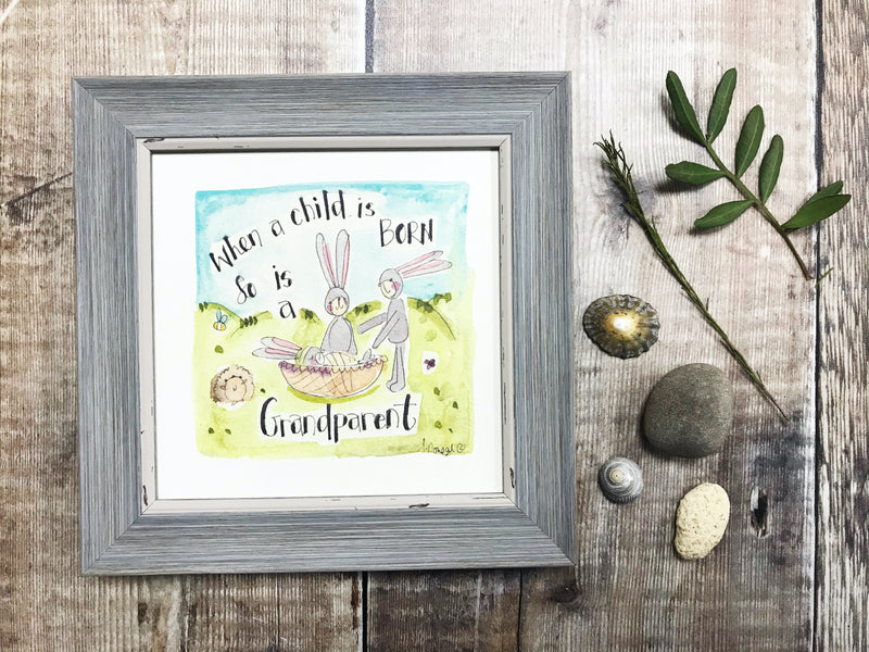 Little Framed Print "Grandchild" can be personalised
