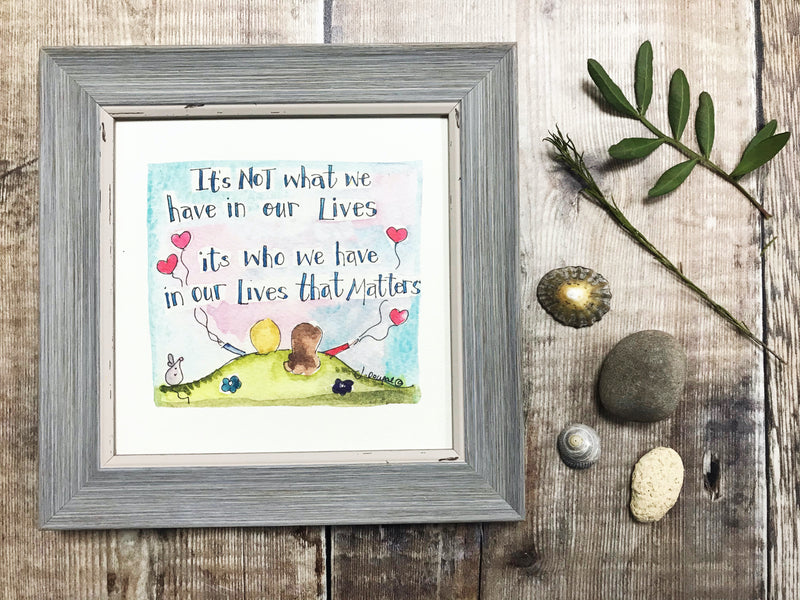 Framed Print "Always be there for you" can be personalised