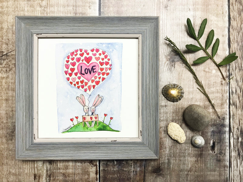 Framed Print "Love" can be personalised