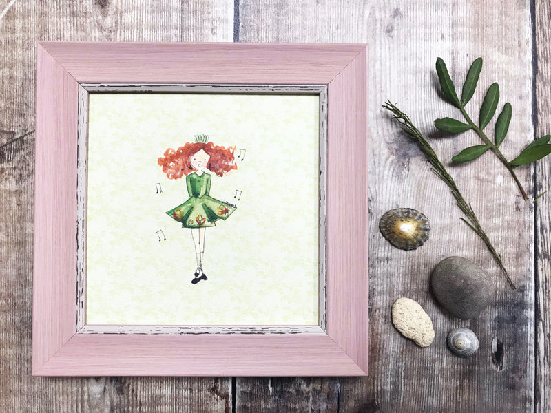 Framed Print "Irish Dancer" can be personalised