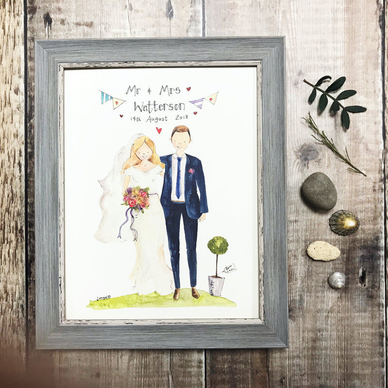 "Mr and Mrs" personalised Print