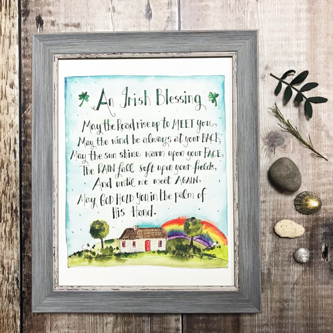 "Irish Blessing" Personalised Print