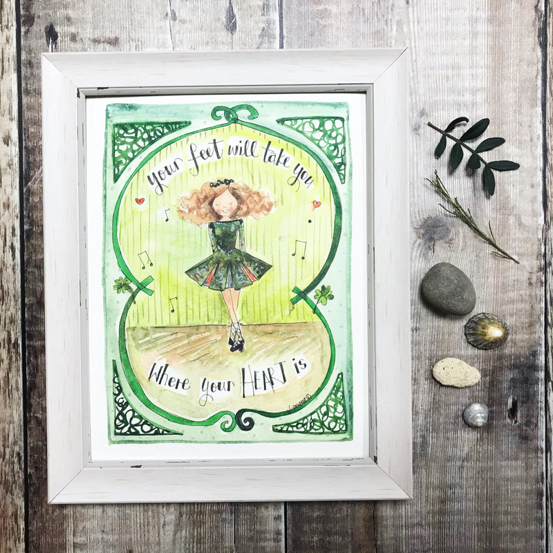"Irish Dancer" Personalised Print