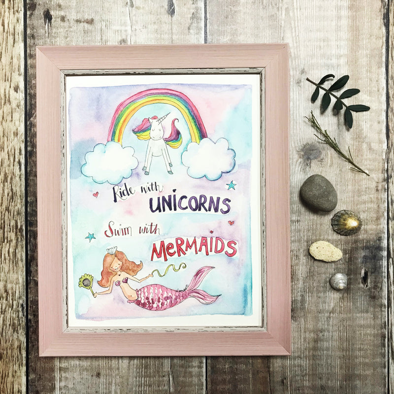 "Always be a Unicorn" Personalised Print