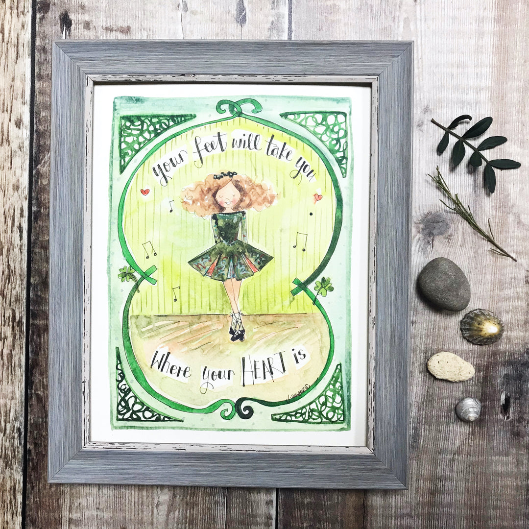 "Irish Dancer" Personalised Print