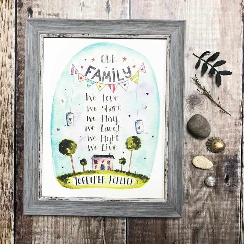 "Our Family" Personalised Print