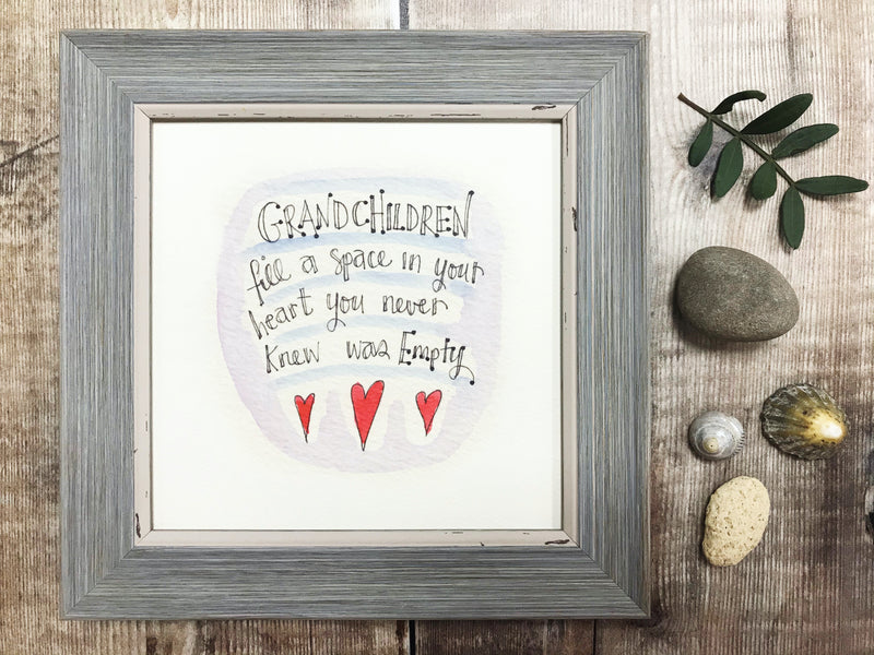Framed Print "Grandchildren" can be personalised