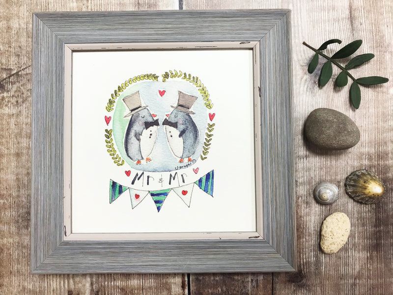 Framed Print "Mr and Mr" can be personalised