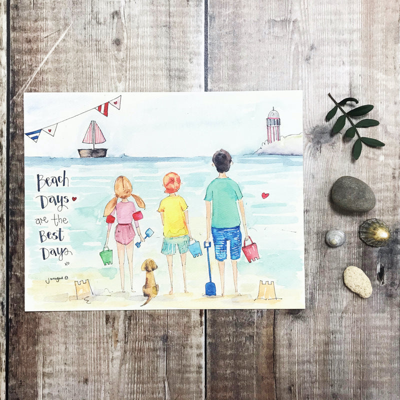 "Beach Days" Print