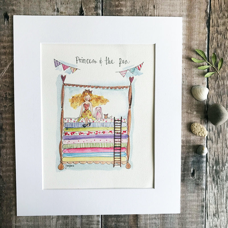 "Princess and the Pea Original" Personalised Print