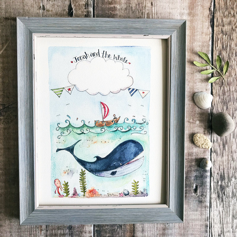 "Jonah and the Whale" Personalised Print