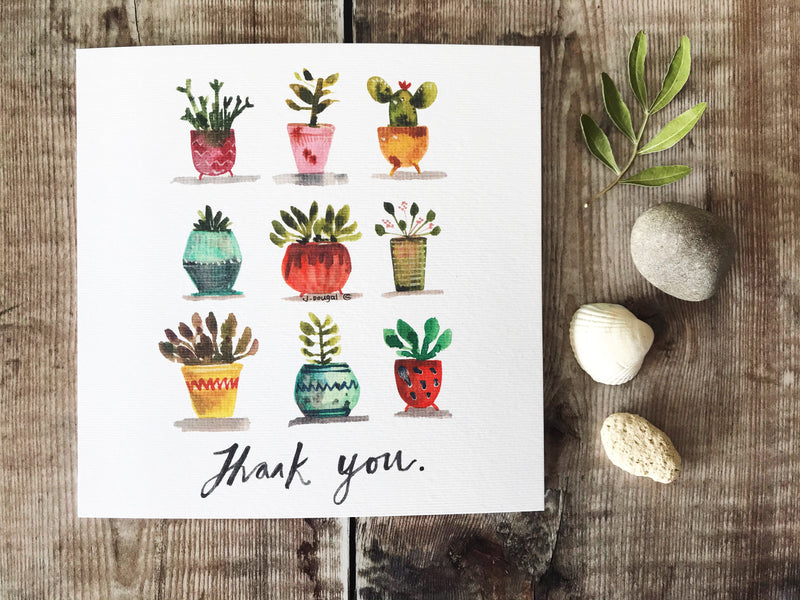 Thank you Plants Card - Personalised