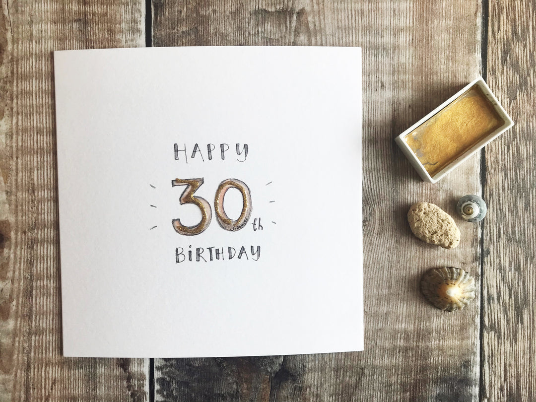 Happy 30th Birthday Card - Personalised